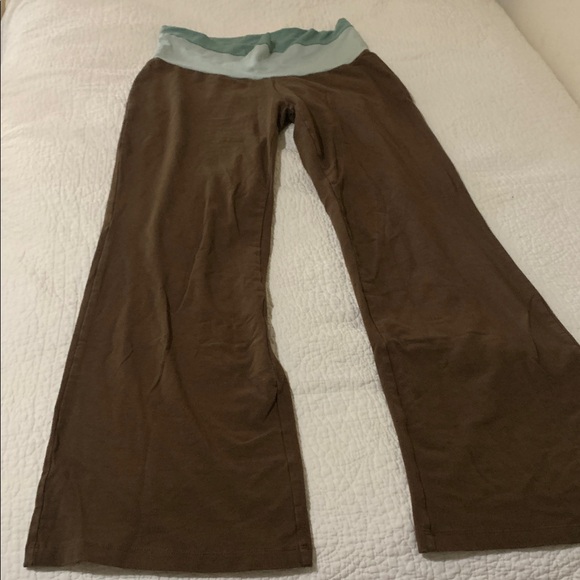Brown and Blue Yoga Pants - Picture 1 of 1